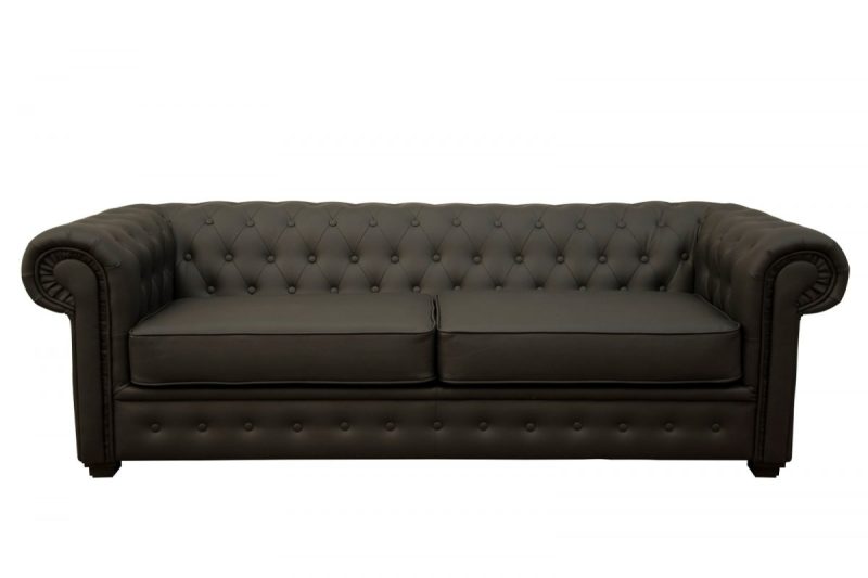 Imperial 2 Seater Faux Leather Sofa Bed